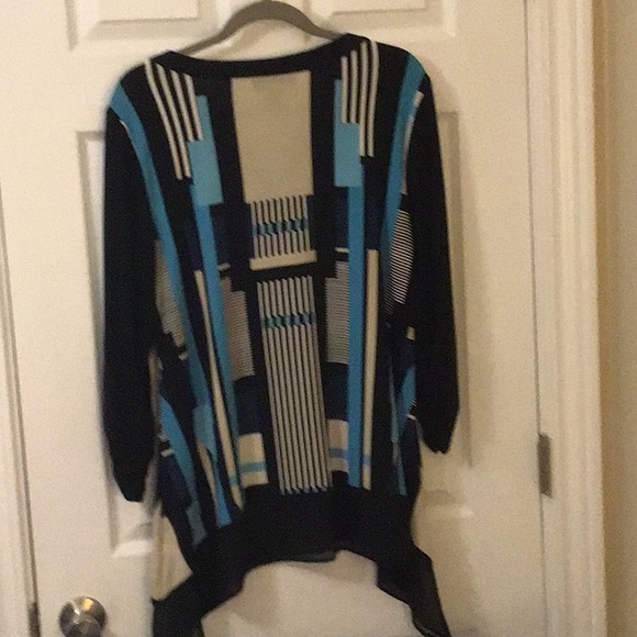 Tunic top, Style & Co, XL, shark bite hem - Picture 2 of 4